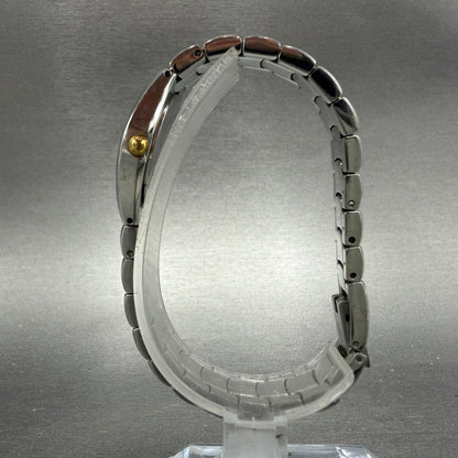 Bulova Watch Women 23mm Silver Dial Two Tone Round 98T84 New Battery6