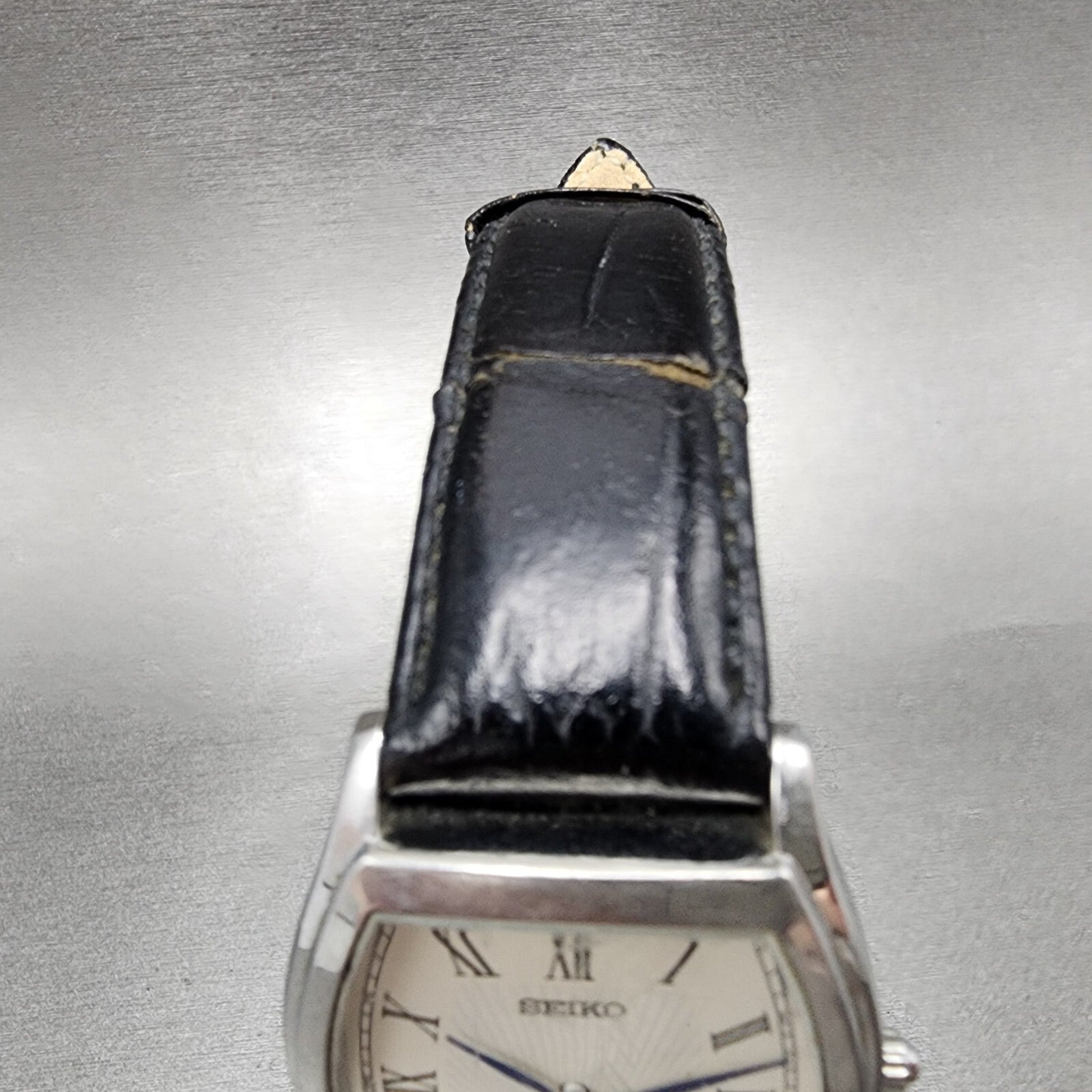 Seiko Watch Men 34mm White Dial Silver Tone Small Seconds 6G2800A0 New Battery4