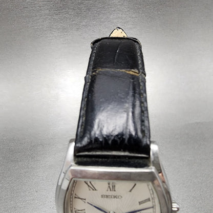 Seiko Watch Men 34mm White Dial Silver Tone Small Seconds 6G2800A0 New Battery4