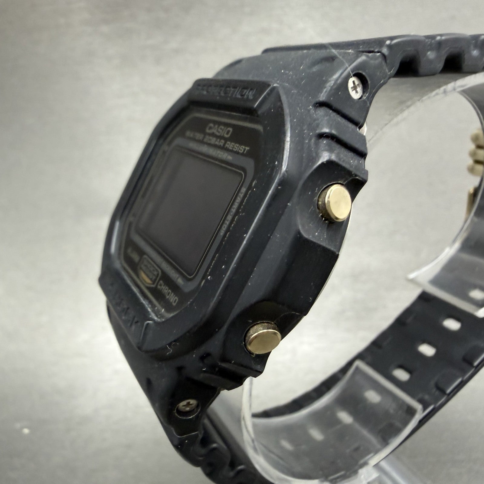 Casio G-Shock Watch Men 43mm Digital Black Gold DW-5600RE Octagon New Battery3