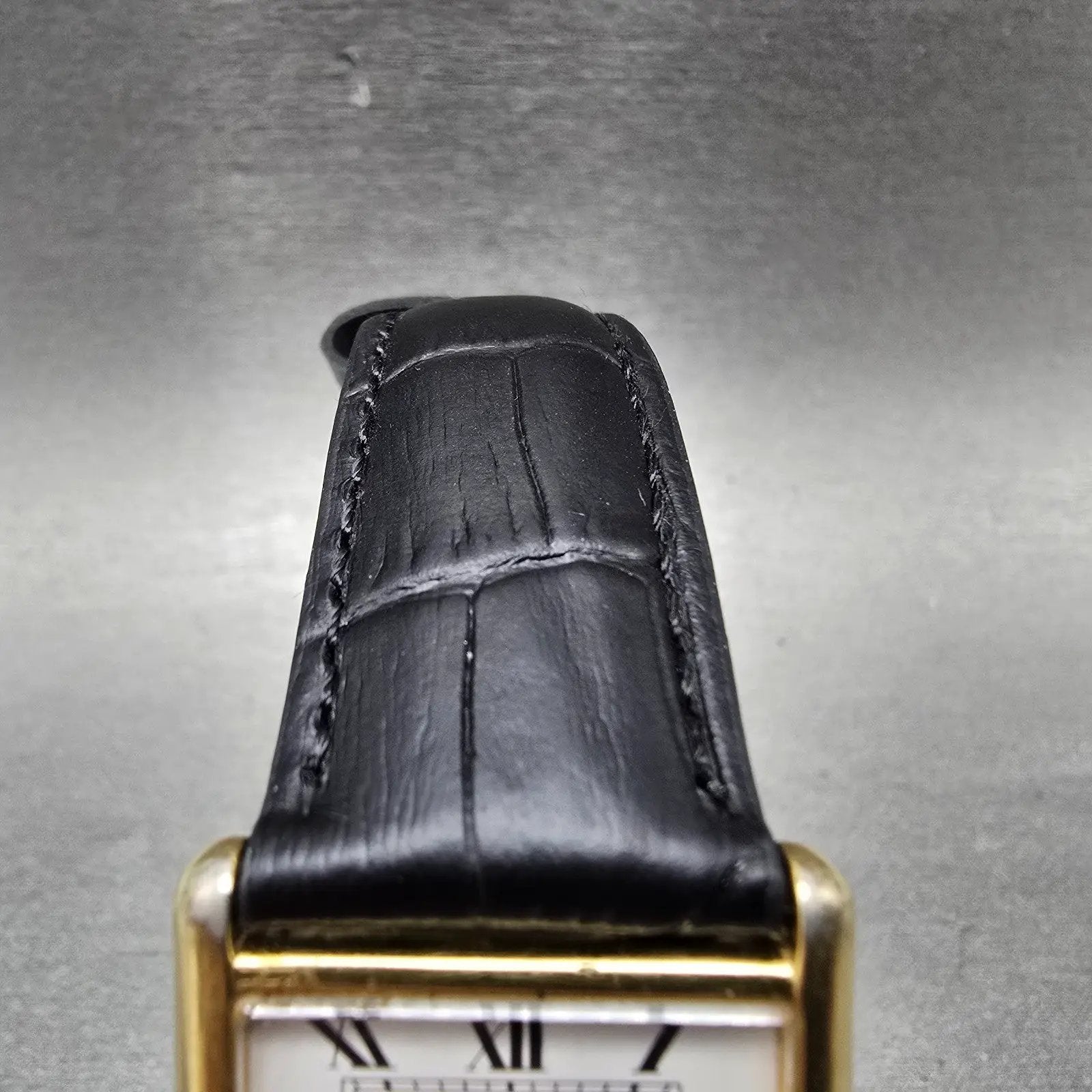 Seiko Watch Men 26mm White Dial Gold Tone Rectangle 5P30-5A89 New Battery VTG4