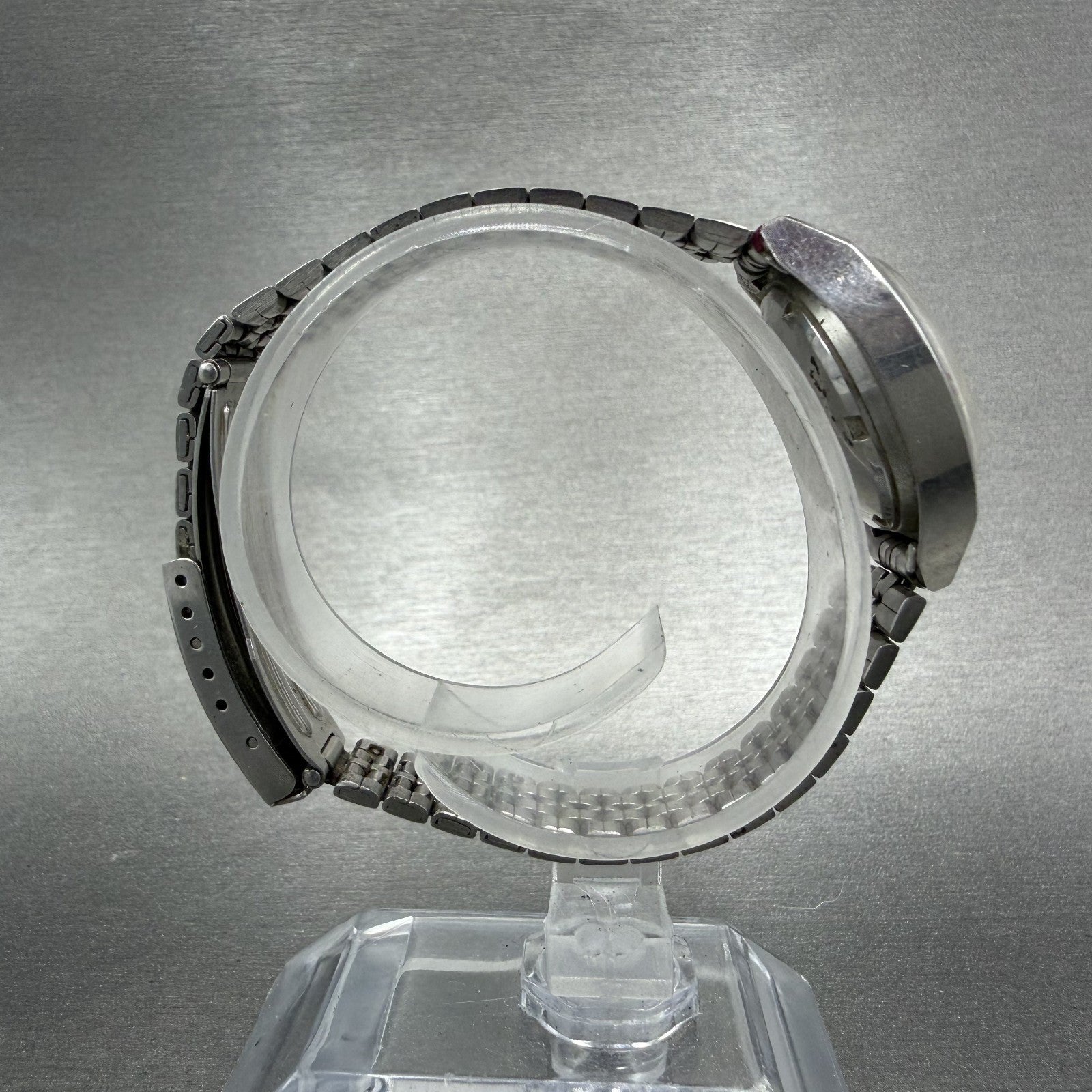 Seiko 5 Automatic Watch Women 25mm Silver Dial Steel Daydate 2906-0140 PARTS9
