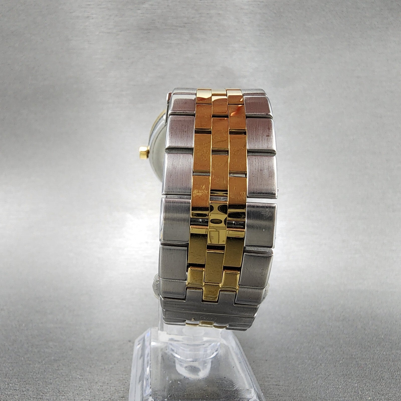 Movado Museum Watch Men 40mm Black Dial Two Tone Diamond Markers Round 06072027