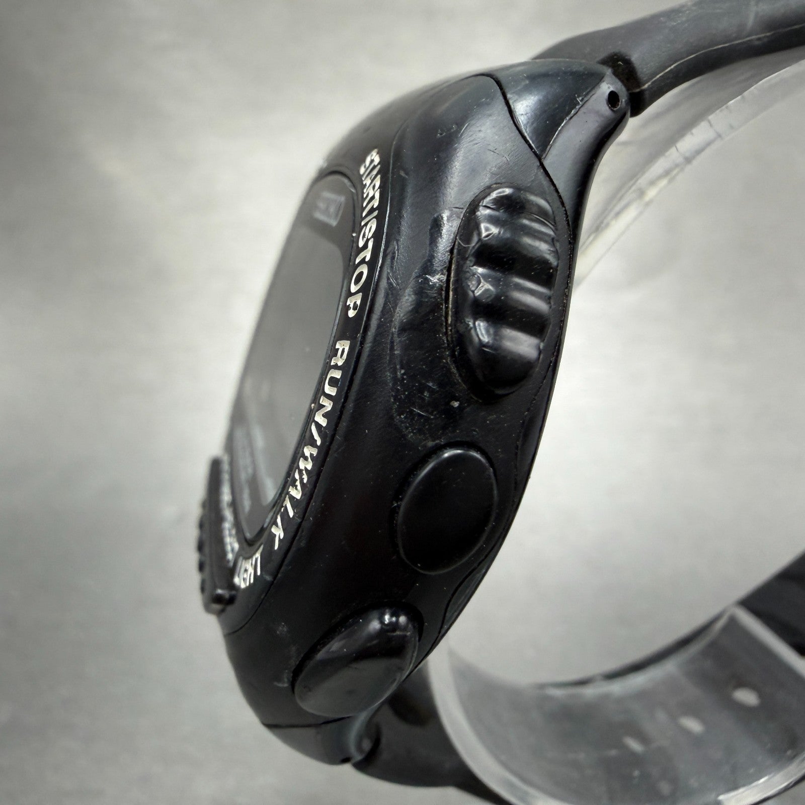 Seiko Super Runner Digital Watch Men 46mm Black Alarm Chrono S670-00A0 New Batt2