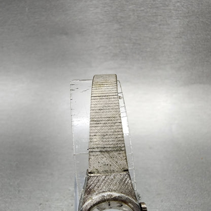 Seiko Watch Women 15mm Silver Dial Silver Tone Manual Oval 11207000 Runs4