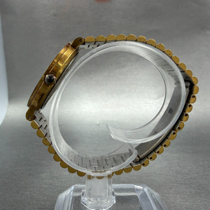 Bulova Long Champ Watch Unisex 32mm Champagne Dial Gold Tone New Battery6