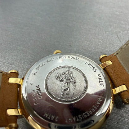Burberry Watch Men 32mm White Dial Gold Tone Round 11200G New Battery9