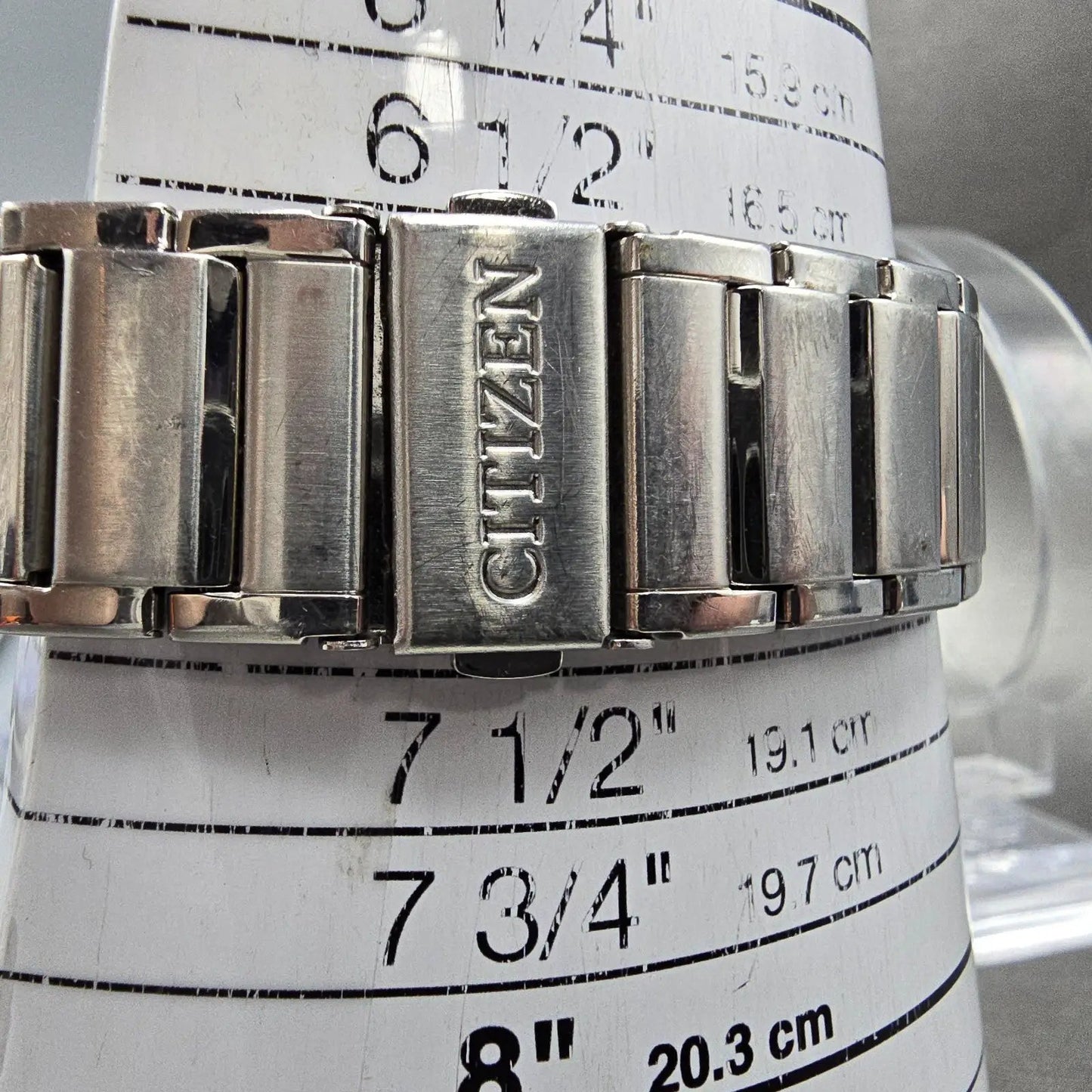 Citizen Eco-Drive Watch Men 43mm Silver Dial Silver Tone Date J810-S078253 Runs10