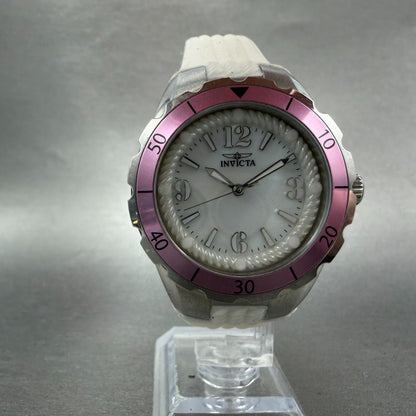 Invicta Angel Dive Watch Women 38mm MOP Dial Silver Tone 23746 New Battery5