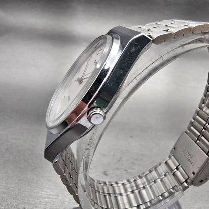 Casio Watch Men 33mm White Dial Silver Tone Round MQ-336 New Battery Bracelet2