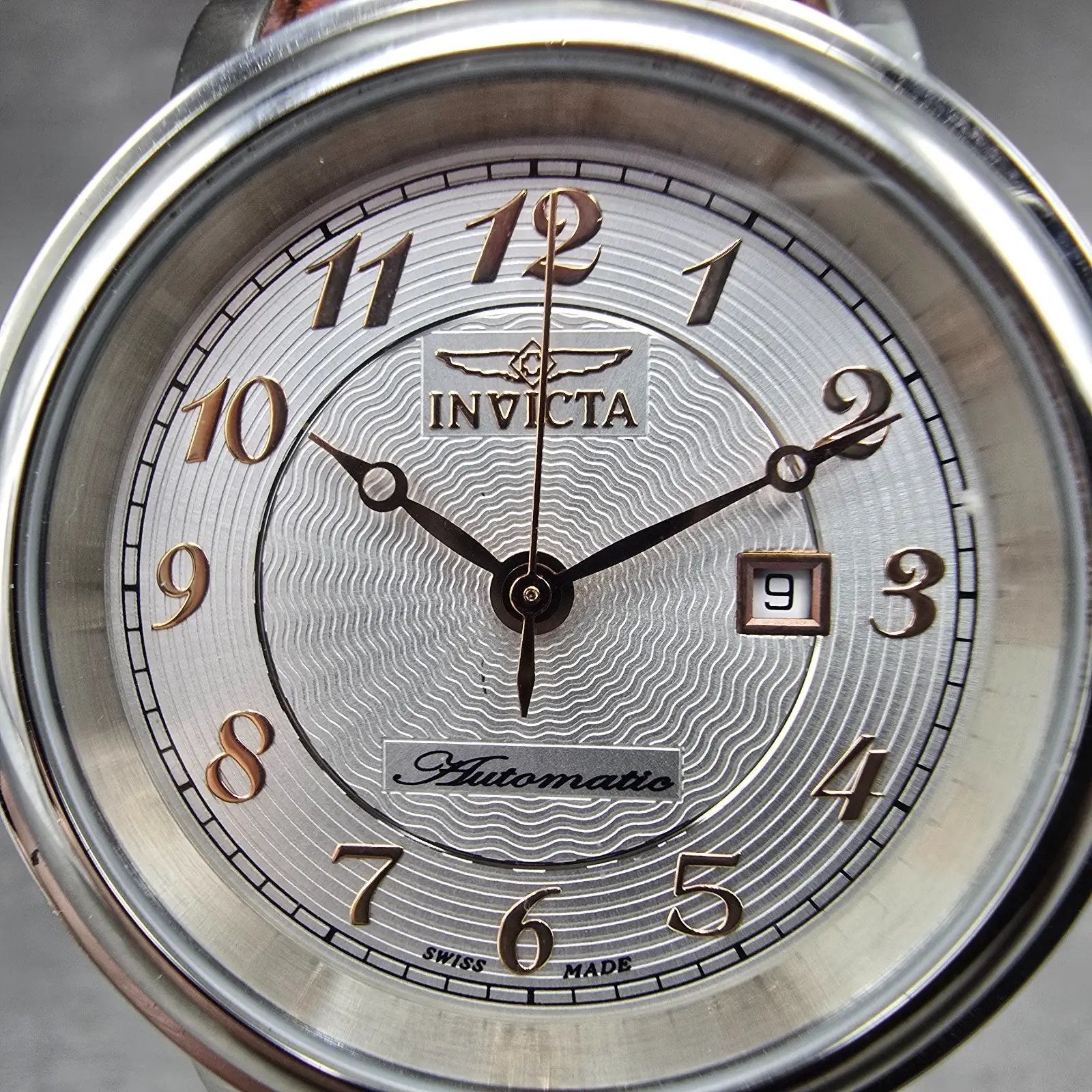 Invicta Automatic Watch Women 33mm Silver Dial Silver Tone Date Round 2806 Runs1