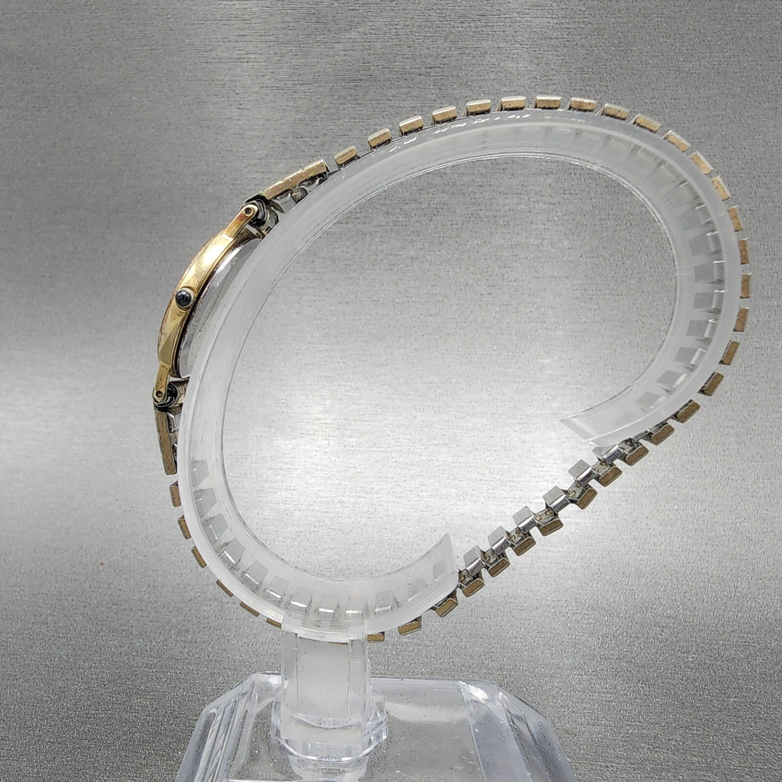 Seiko Exceline Watch Women 22mm White Dial Gold Tone Round 73210070 New Battery6