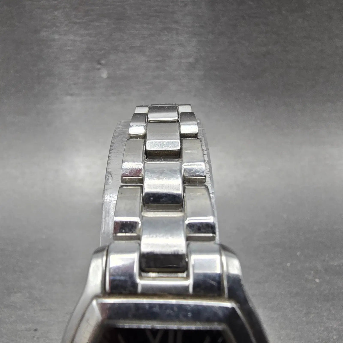 Citizen Wicca Watch Women 24mm Black Dial Silver Tone Rectangle E031-S06441 Runs4