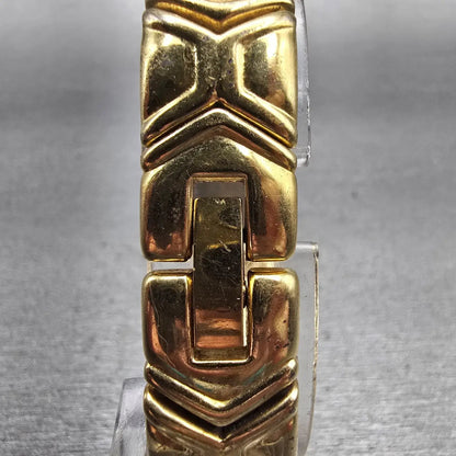 Seiko Watch Women 15mm Champagne Dial Gold Tone Rectangle 4N00-5939 New Battery7