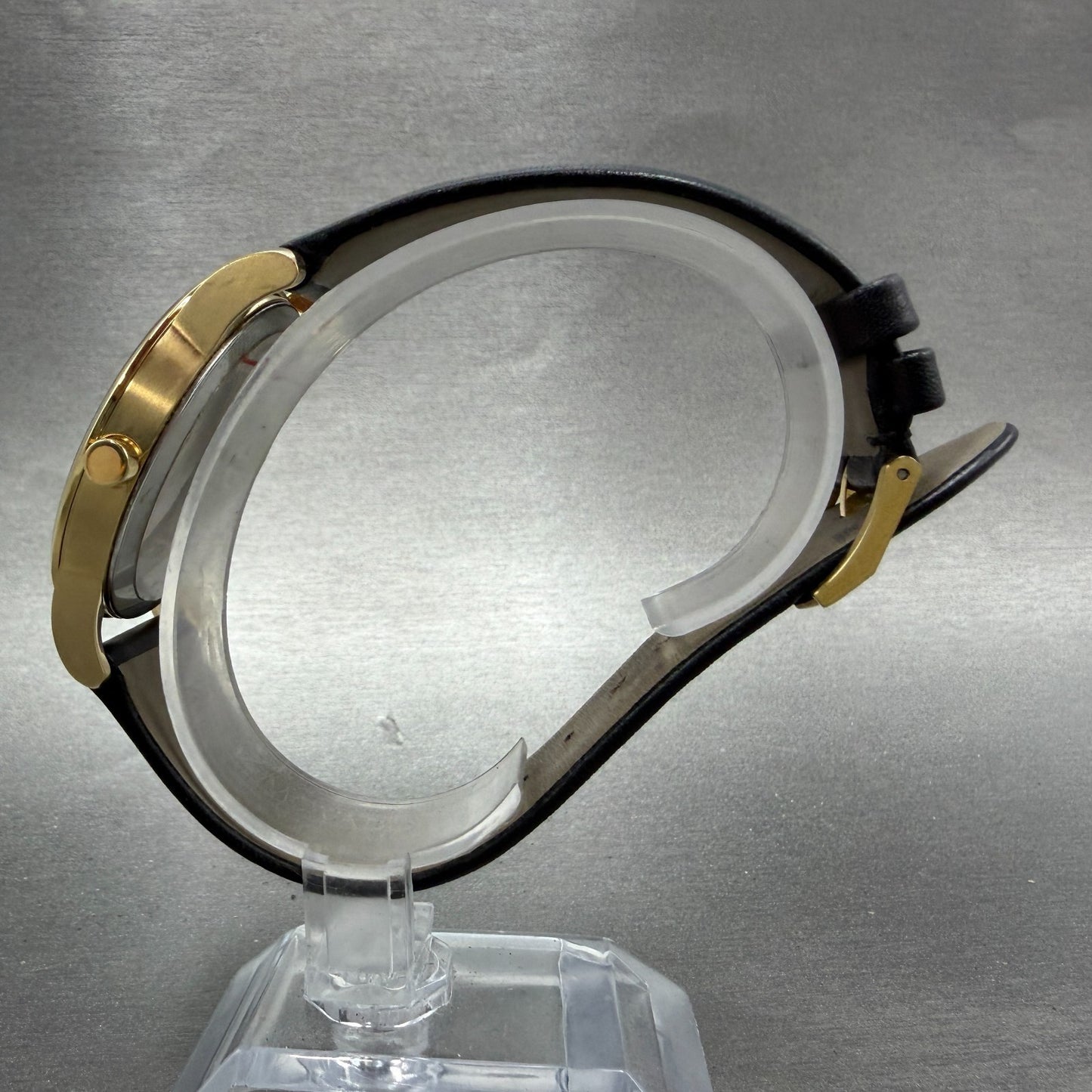 Movado Museum Watch Men 40mm Black Dial Gold Tone Round 07.1.36.1262 New Battery6