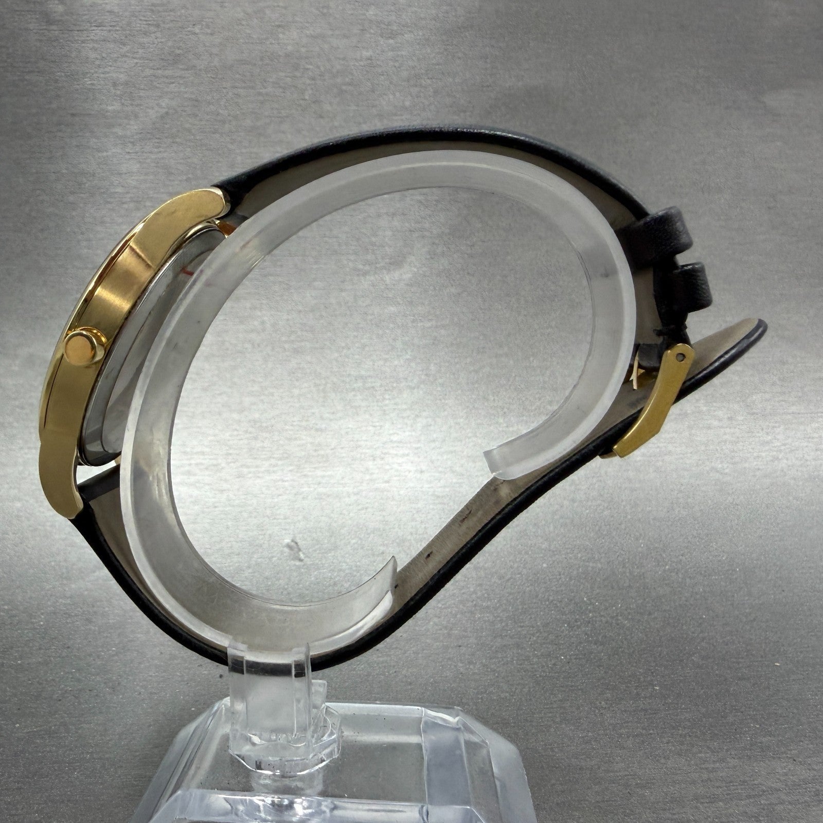 Movado Museum Watch Men 40mm Black Dial Gold Tone Round 07.1.36.1262 New Battery6