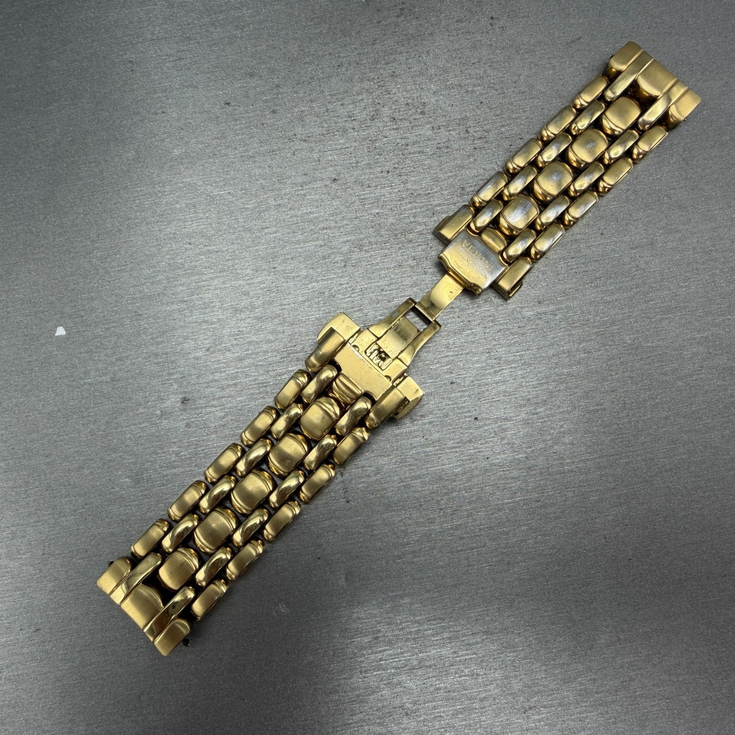 Invicta Dive Watch Men 44mm Black Dial Gold Tone Date Automatic 3505 Runs11