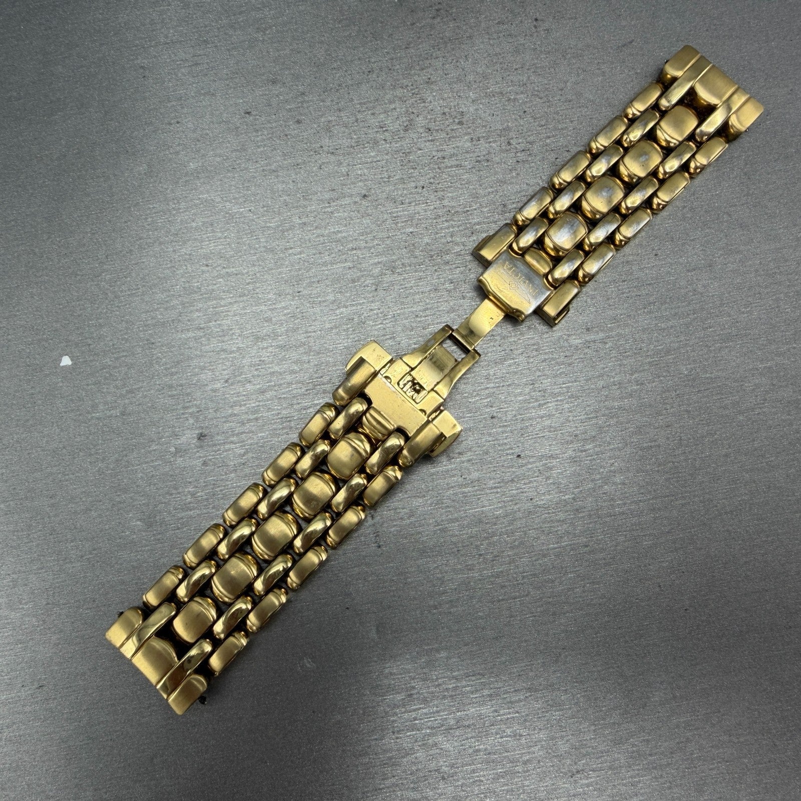 Invicta Dive Watch Men 44mm Black Dial Gold Tone Date Automatic 3505 Runs11