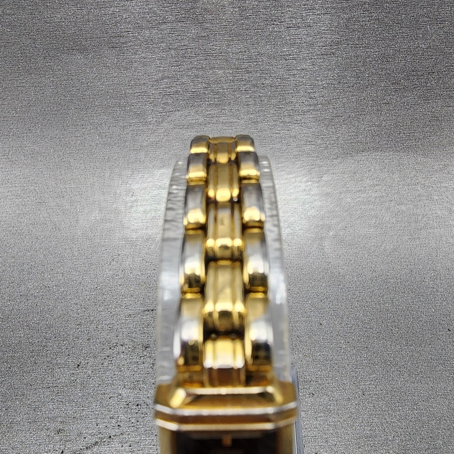 Citizen Elegance Tank Watch Women 14mm Black Dial Gold Tone 5421F47629 New Batt4