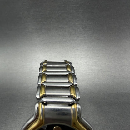 Movado Museum Watch Men 36mm Black Dial Two Tone Round 81.A1.881 New battery4