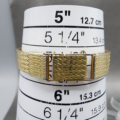 Seiko Tank Watch Women 13mm Champagne Dial Gold Tone 1e205040 New Battery10