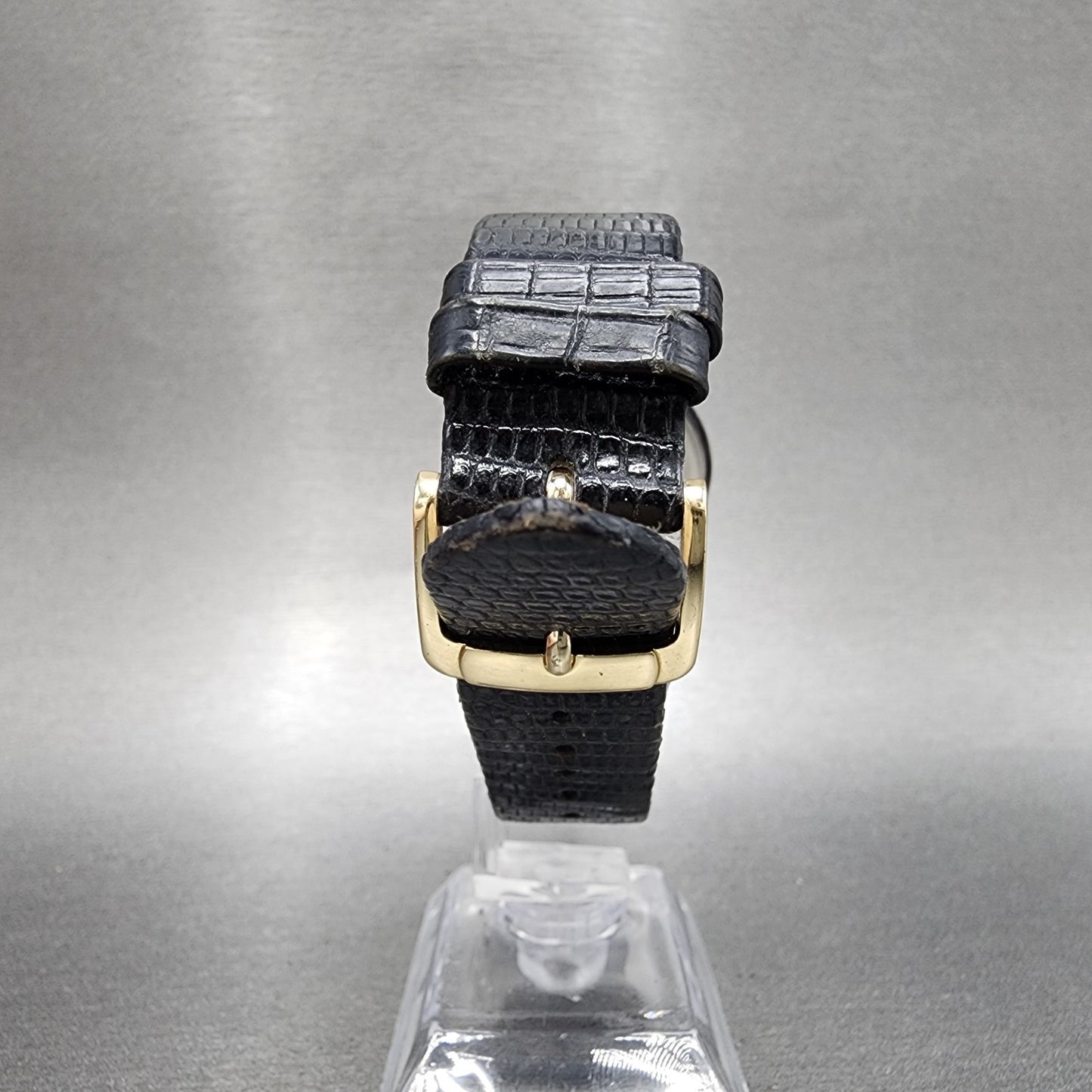 Seiko Watch Men 33mm Black Dial Black Tone Round Diamond Marker 7n008a49 PARTS8