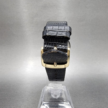 Seiko Watch Men 33mm Black Dial Black Tone Round Diamond Marker 7n008a49 PARTS8