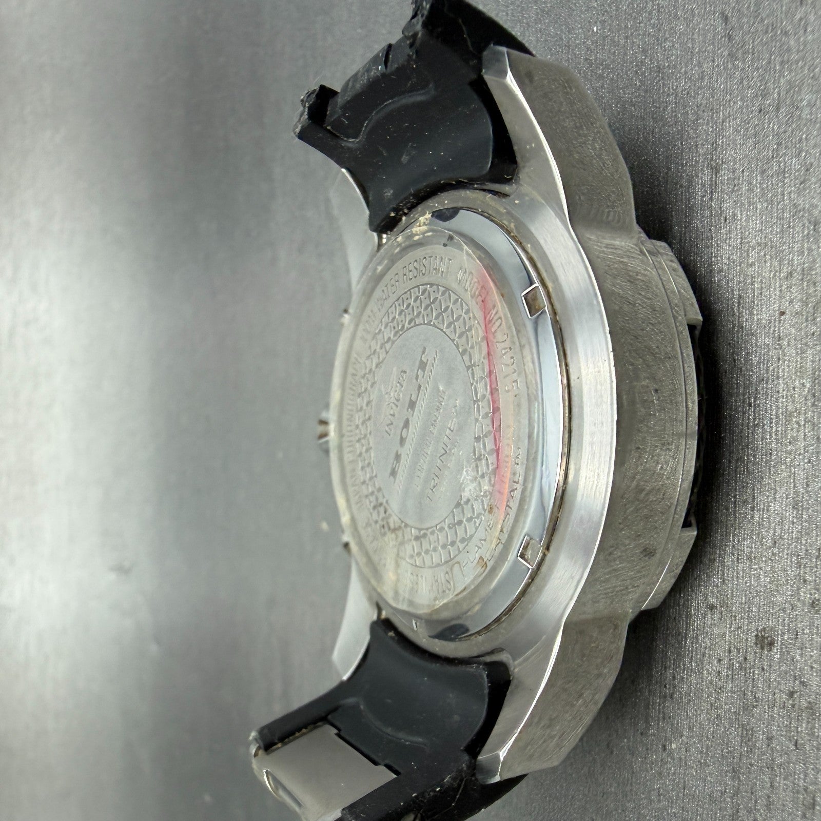 Invicta Bolt Chronograph Watch Men 50mm Black Dial Steel Date 24215 New Battery8