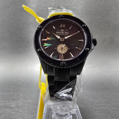 Invicta Watch Women 26mm MOP Dial Black Tone 5099 Round Bracelet New Battery5