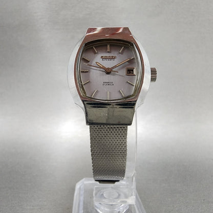 Citizen Automatic Watch Women 26mm Silver Dial Silver Tone Rectangle Runs VTG6