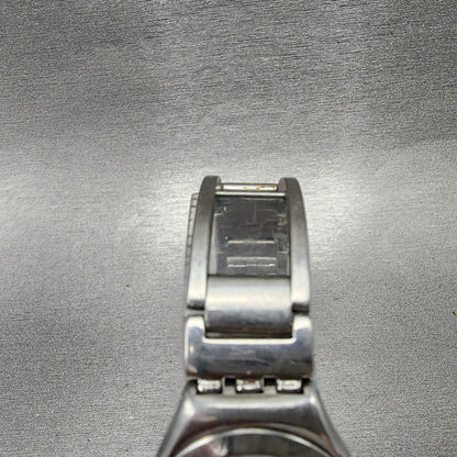 Swatch Irony Watch Women 26mm Black Dial Silver Tone Round New Battery VTG4