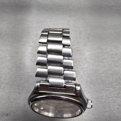 Seiko SilverWave Watch Men 36mm Silver Dial Silver Tone Daydate 8229-8000 NewBat4