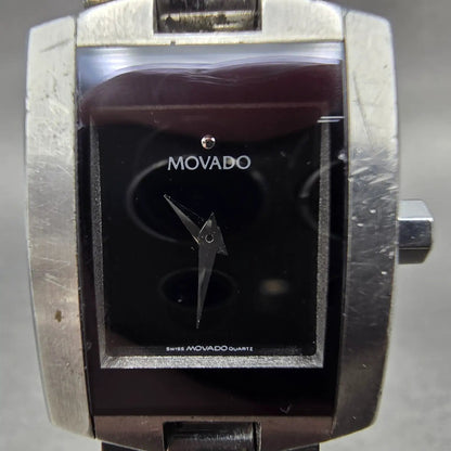 Movado Eliro Watch Women 22mm Black Dial Stainless Steel 84 C1 415.A PARTS2