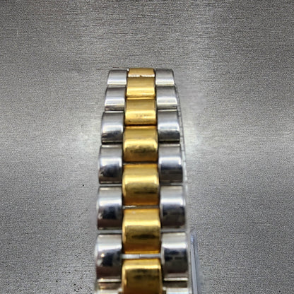 Seiko Creo Tank Watch Women 15mm Champagne Dial Two Tone 1e206250 New Battery4