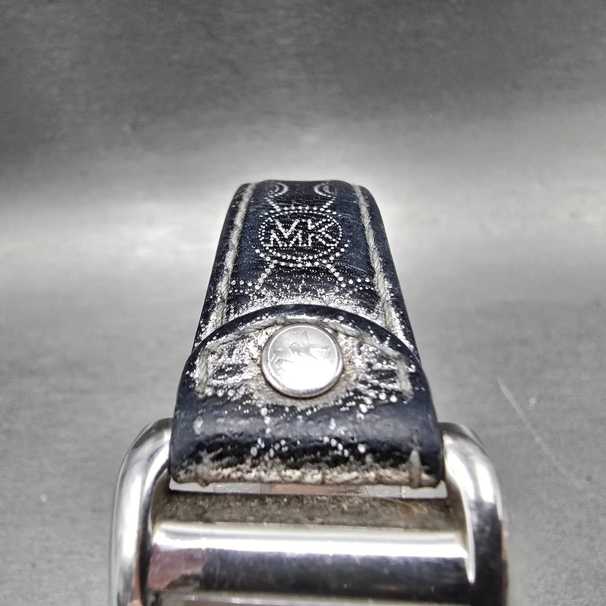 Michael kors Tank Watch Women 26mm White Dial Silver Rectangle MK-2247 New Batt4