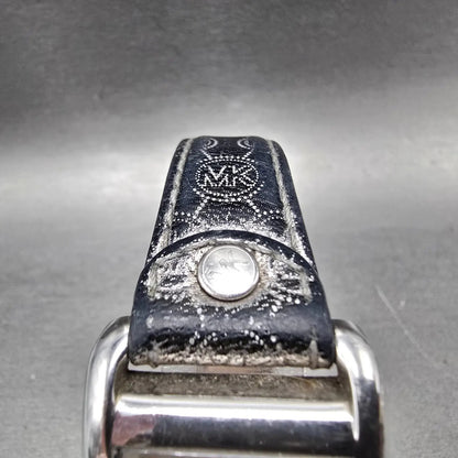 Michael kors Tank Watch Women 26mm White Dial Silver Rectangle MK-2247 New Batt4