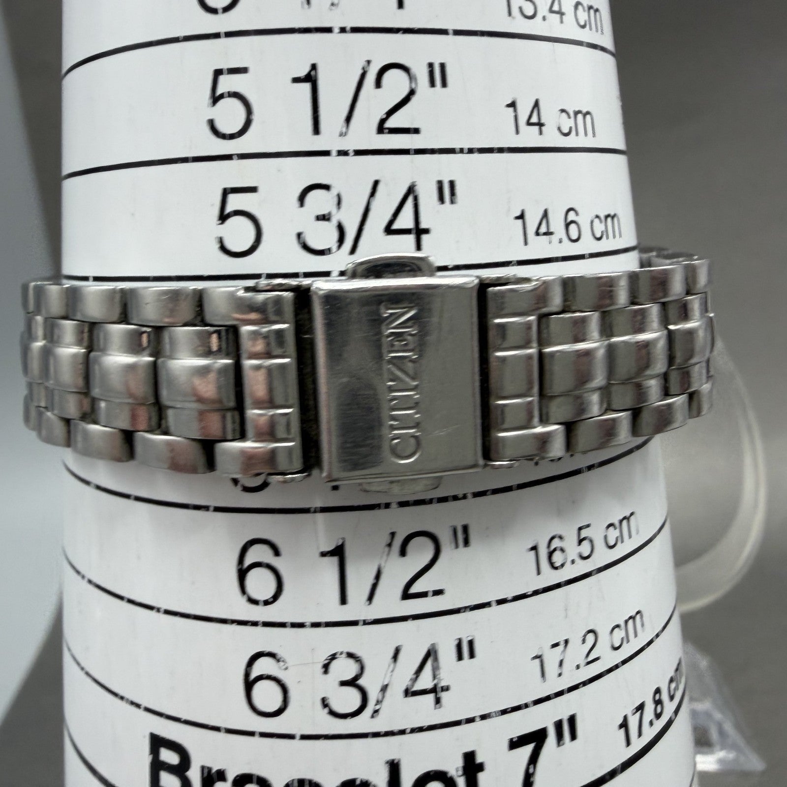 Citizen EcoDrive Watch Women 28mm MOP Dial Silver Tone Round Date Runs10