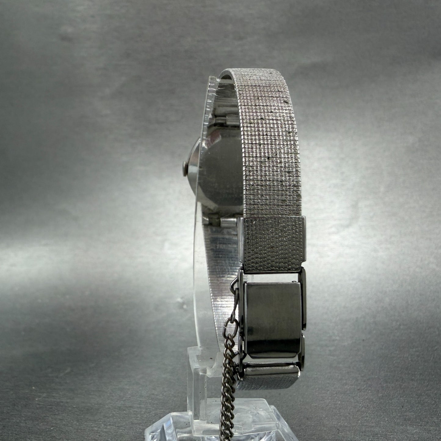 Seiko Watch Women 22mm Silver Dial Silver Tone Octagon 16-5890 New Battery VTG7