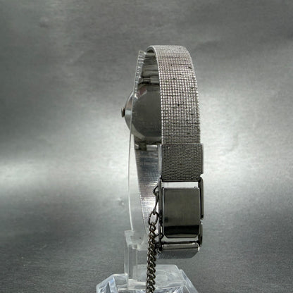 Seiko Watch Women 22mm Silver Dial Silver Tone Octagon 16-5890 New Battery VTG7