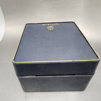 Longines Wittnauer Watch Box Blue Plastic Orange Interior Vintage6