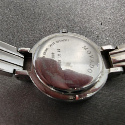 Movado Harmony Watch Women 23mm Silver Dial Stainless steel 84A1809  New Battery9