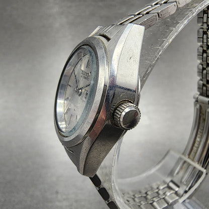 Seiko Automatic Watch Women 25mm Silver Dial Silver Tone Daydate 2205-0750 Runs
