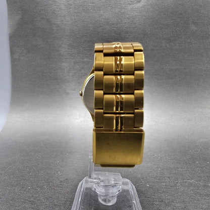 Citizen CQ Watch Men 34mm Black Dial Gold Tone Round 5520-K03810 New Battery8