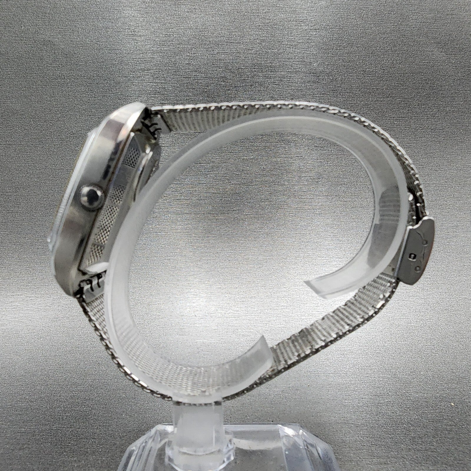 Seiko Quartz QT Watch Men 34mm Silver Dial Silver Tone Daydate 09235000 PARTS7