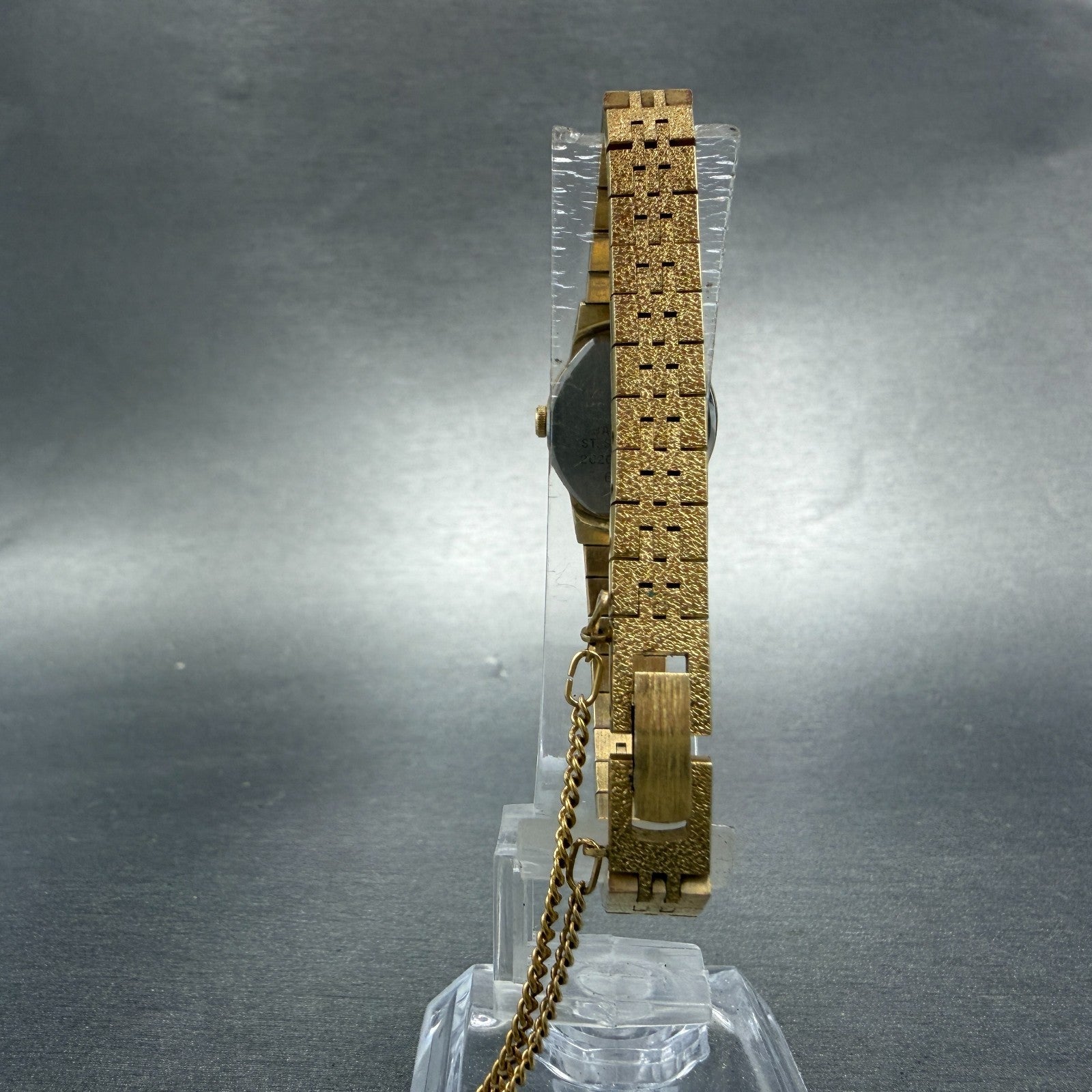 Seiko Watch Women 18mm Champagne Dial Gold Tone Round 2C20-0209 New Battery7