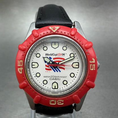 Casio Dive Watch Women 29mm White Dial Silver Tone SWC-13 New Bat World Cup USA0