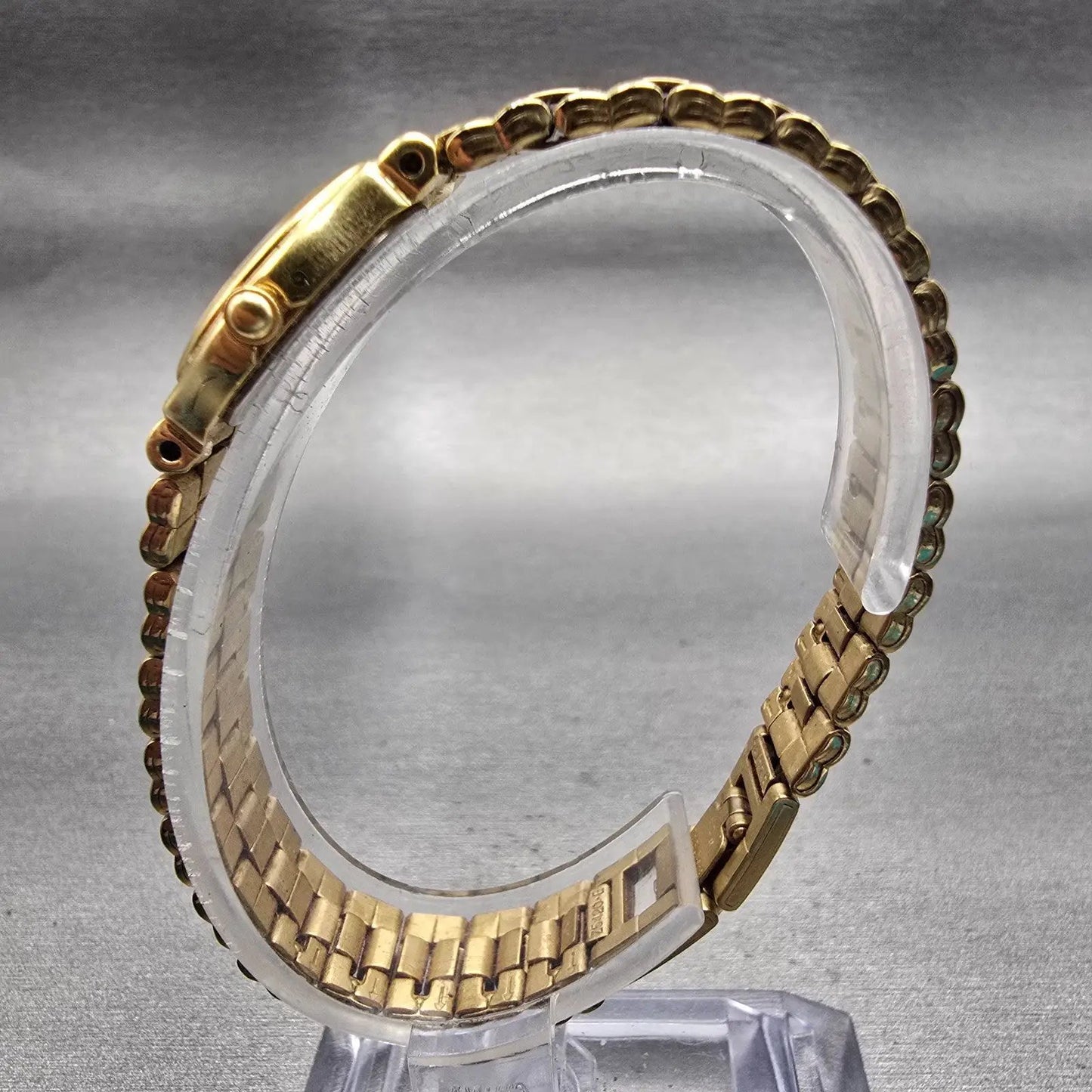 Seiko Watch Women 18mm White Dial Gold Tone Oval 1N00-5C70 New Battery Vintage6