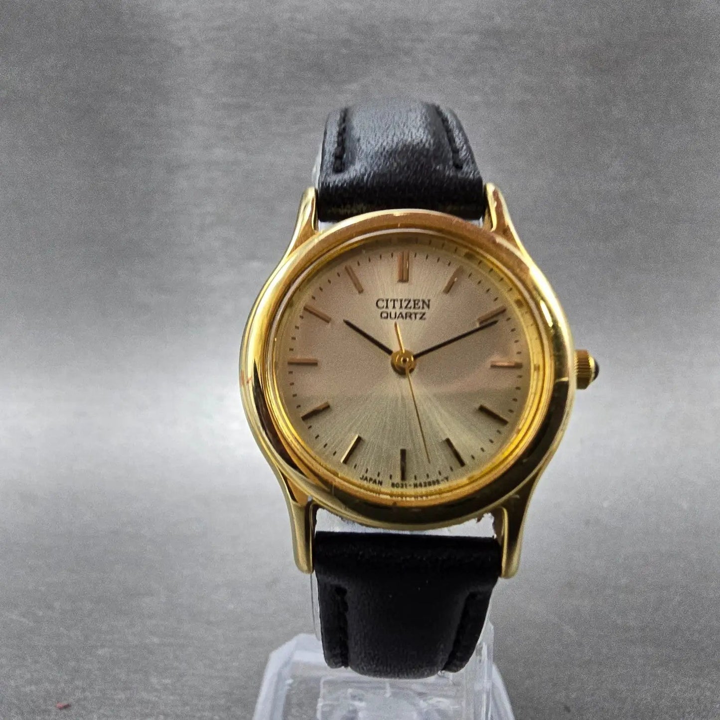 Citizen Watch Women 25mm Champagne Dial Gold Tone Round 6031-H15599 New Battery5