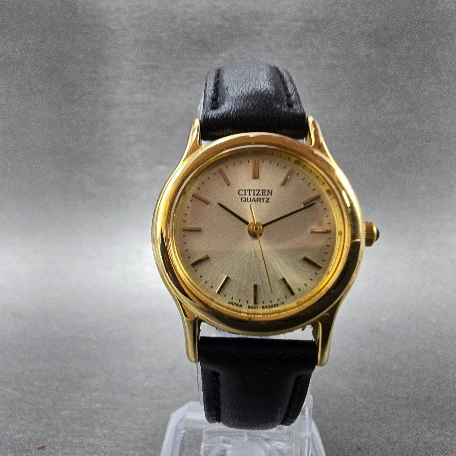 Citizen Watch Women 25mm Champagne Dial Gold Tone Round 6031-H15599 New Battery5