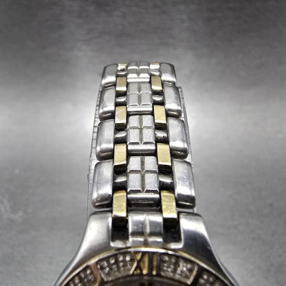Citizen Eco-Drive Lucca Watch Women 25mm MOP Dial Two Tone Date Diamonds Runs JP4